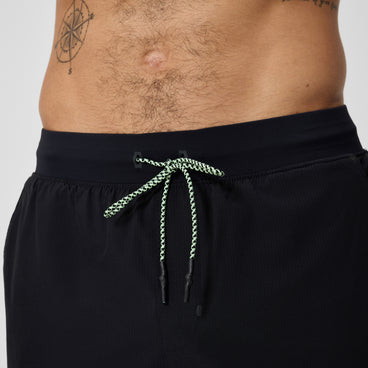 Men's Never Stop Solid Swim Shorts Black