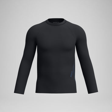 Men's Boom Solid Long Sleeve Rashguard Black