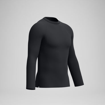 Men's Boom Solid Long Sleeve Rashguard Black