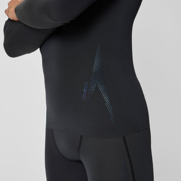Men's Boom Solid Long Sleeve Rashguard Black