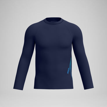 Men's Boom Solid Long Sleeve Rashguard Navy