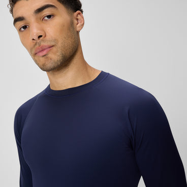 Men's Boom Solid Long Sleeve Rashguard Navy