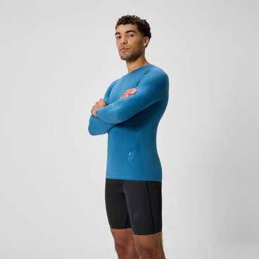 Men's Long Sleeve Boom Rashguard Border Blue