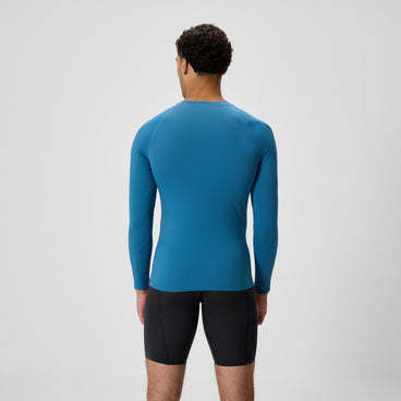 Men's Long Sleeve Boom Rashguard Border Blue