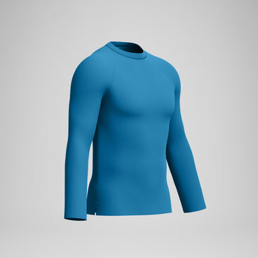 Men's Long Sleeve Boom Rashguard Border Blue