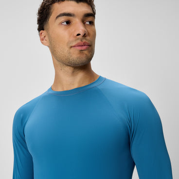 Men's Long Sleeve Boom Rashguard Border Blue