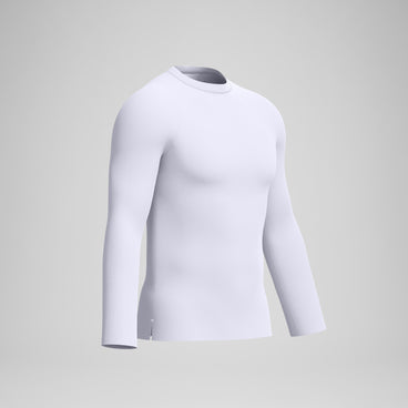 Men's Boom Solid Long Sleeve Rashguard White