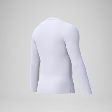 Men's Boom Solid Long Sleeve Rashguard White