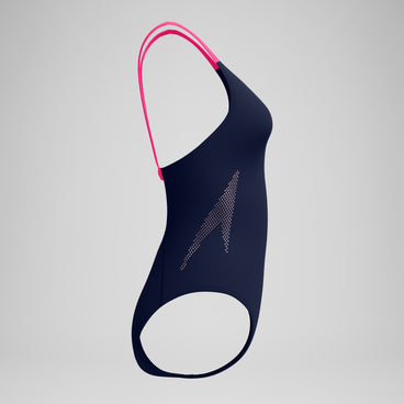 Women's Boom Leaderback Swimsuit Navy/Pink