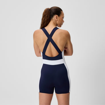 Women's Jetstream Colourblock Legsuit Navy/White