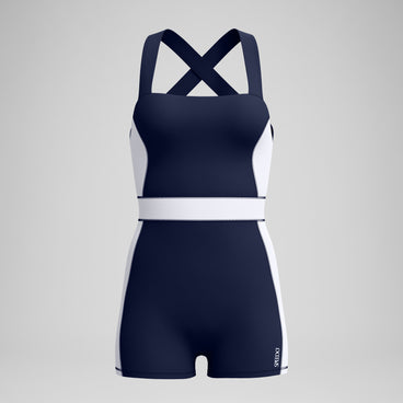 Women's Jetstream Colourblock Legsuit Navy/White
