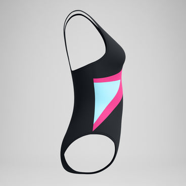 Women's Hyperboom Butterfly Back Swimsuit Black/Pink