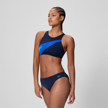 Women's Hyperboom Butterfly Back Bikini Set Navy/Blue