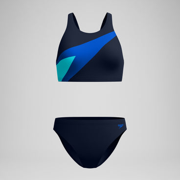 Women's Hyperboom Butterfly Back Bikini Set Navy/Blue