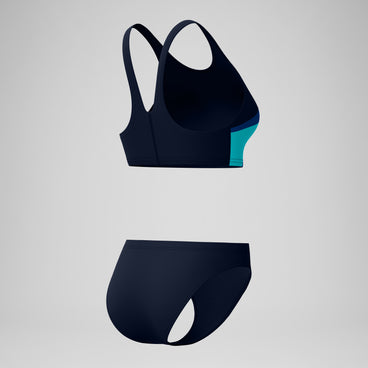 Women's Hyperboom Butterfly Back Bikini Set Navy/Blue