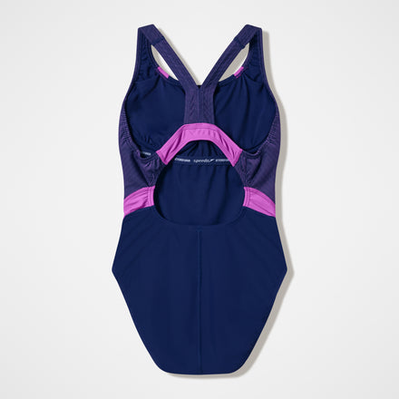 Women's Quantum Rib Splice Swimsuit Navy/Pink