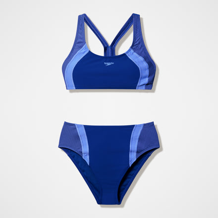 Women's Quantum Rib Splice Two Piece Blue