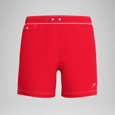 Men's Jetstream Solid Swim Shorts Red