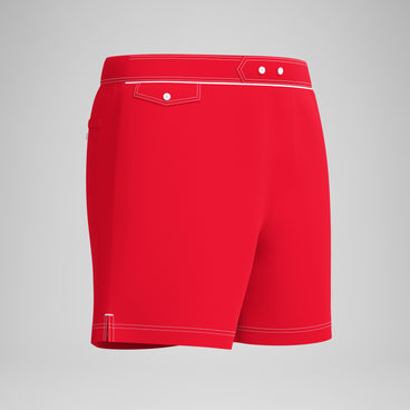 Men's Jetstream Solid Swim Shorts Red
