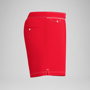 Men's Jetstream Solid Swim Shorts Red