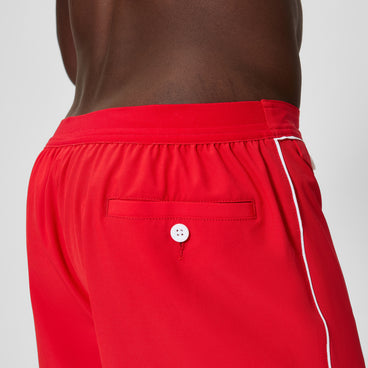 Men's Jetstream Solid Swim Shorts Red