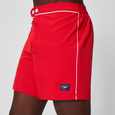 Men's Jetstream Solid Swim Shorts Red