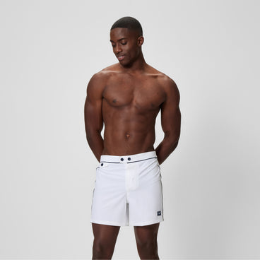 Men's Jetstream Solid Swim Shorts White
