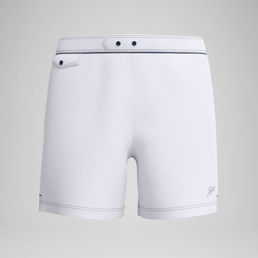Men's Jetstream Solid Swim Shorts White