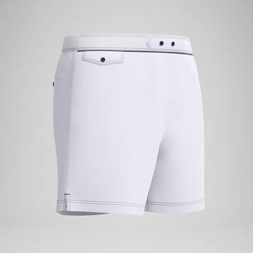 Men's Jetstream Solid Swim Shorts White