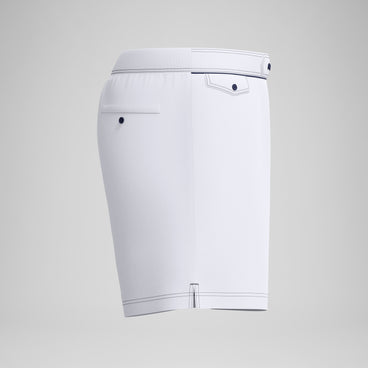 Men's Jetstream Solid Swim Shorts White