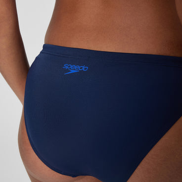 Women's Medley Logo V-Back Bikini Set Navy/Blue