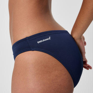 Women's Medley Logo V-Back Bikini Navy/Cream