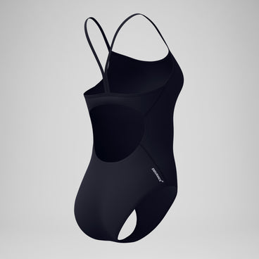 Women's Endurance+ Logo Thinstrap Swimsuit Black