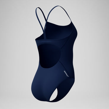 Women's Endurance+ Logo Thinstrap Swimsuit Navy