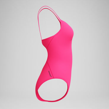 Women's Endurance+ Logo Thin Strap Swimsuit Pink