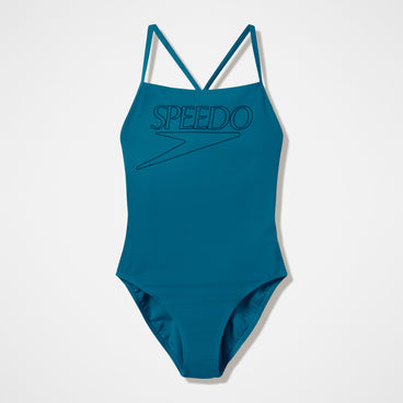 Women's Endurance+ Logo Thinstrap Swimsuit Green