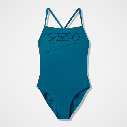 Women's Endurance+ Logo Thinstrap Swimsuit Green
