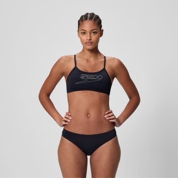 Women's Endurance+ Logo Thinstrap Bikini Set Black