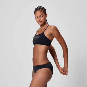 Women's Endurance+ Logo Thinstrap Bikini Set Black