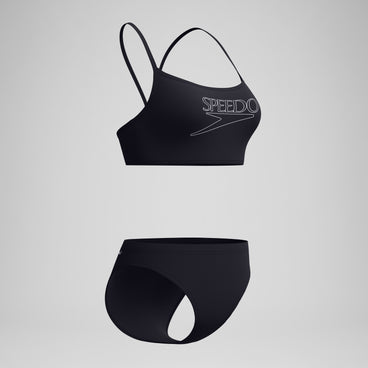 Women's Endurance+ Logo Thinstrap Bikini Set Black
