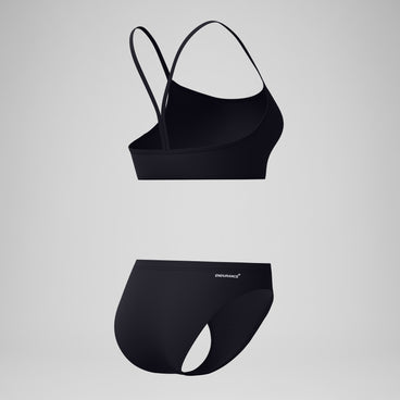 Women's Endurance+ Logo Thinstrap Bikini Set Black