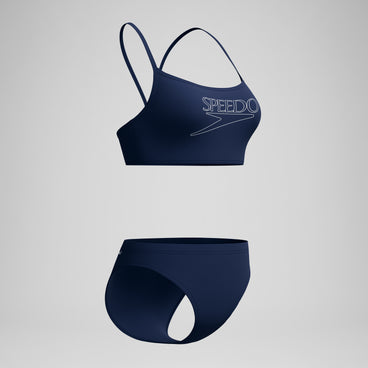 Women's Endurance+ Logo Thinstrap Bikini Set Navy