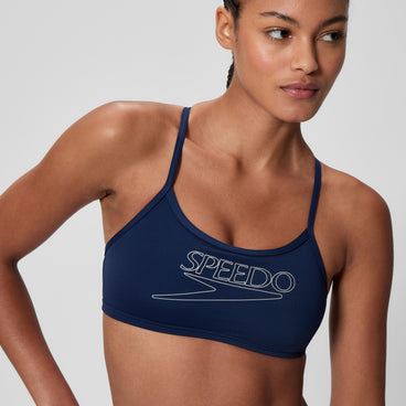 Women's Endurance+ Logo Thinstrap Bikini Set Navy