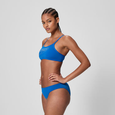 Women's Endurance+ Logo Thinstrap Bikini Set Blue
