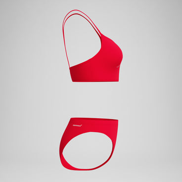 Women's Endurance+ Logo Thinstrap Bikini Set Red