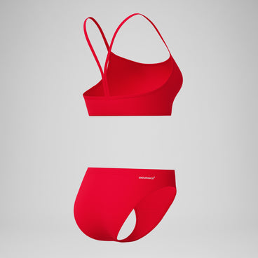 Women's Endurance+ Logo Thinstrap Bikini Set Red