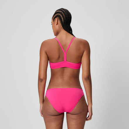 Women's Endurance+ Logo Thin Strap Bikini Pink