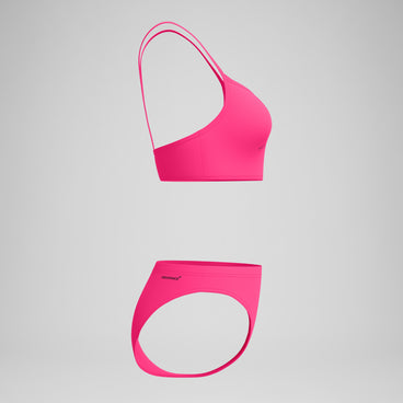 Women's Endurance+ Logo Thin Strap Bikini Pink