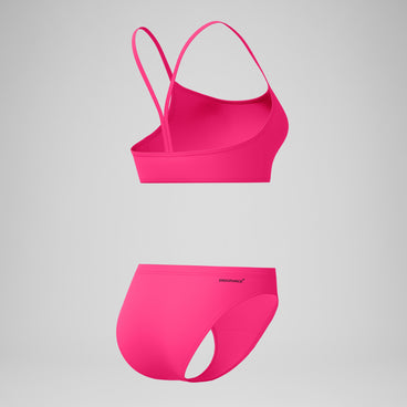 Women's Endurance+ Logo Thin Strap Bikini Pink
