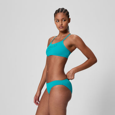 Women's Endurance+ Logo Thin Strap Bikini Blue